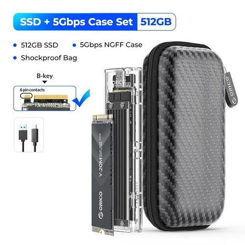 ORICO 2TB M.2 NGFF Solid State Drive SSD & M2 NGFF SSD Gehäuse 500 MB/S PSSD DE - Bild 9 von 11