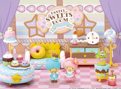 サンリオ LittleTwinStars PASTEL SWEETS ROOM LittleTwinStars Pastel Sweets Room 8pcs Complete Box