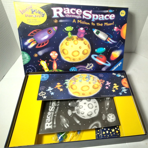 Race Through Space Ravensburger Moon Mission Board Game 2-4 Players Ages 6+ - Picture 11 of 12