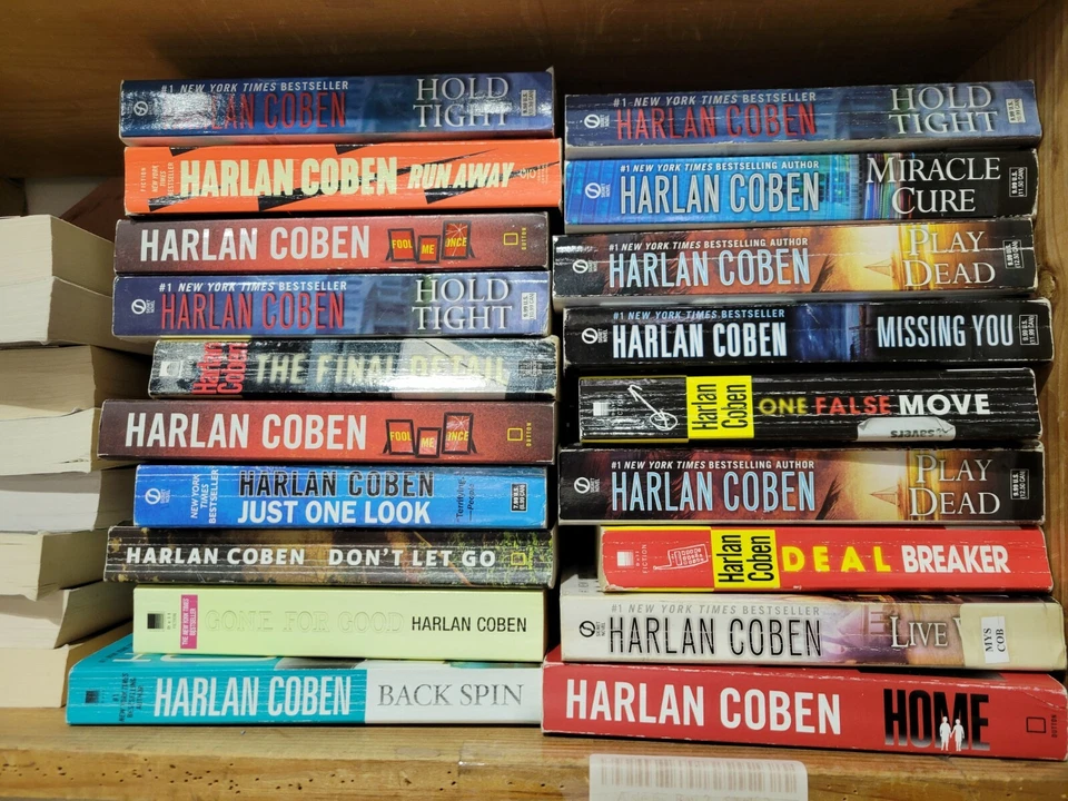Lot of 10 Harlan Coben Paperback Books Random Mix Foto 3 de 3
