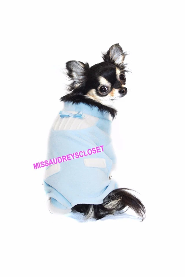 NUEVO Jersey Hip Doggie Azul Esmoquin Bebé Azul Ropa Grande L XL NUEVO CON ETIQUETAS Foto 2 de 4