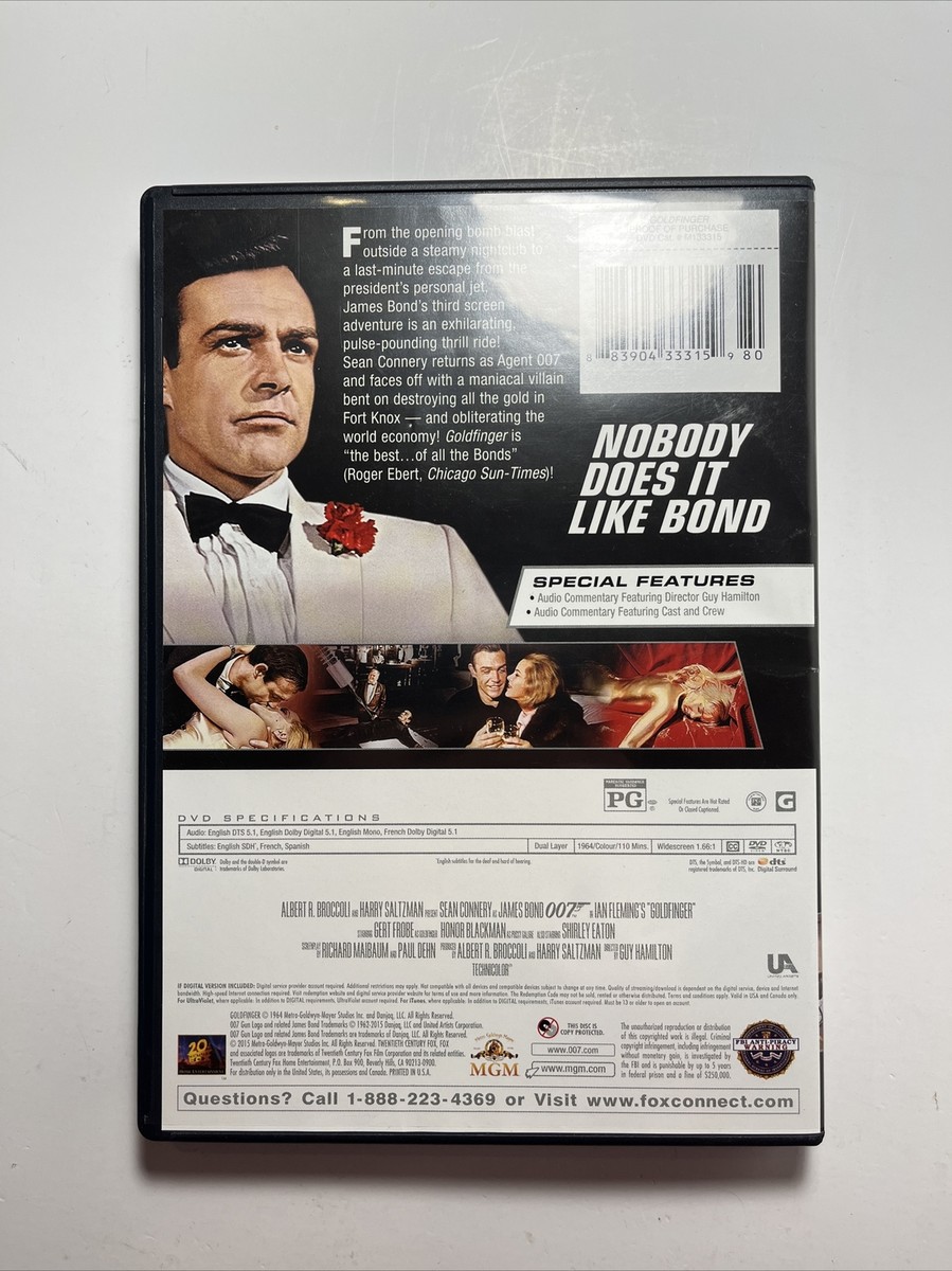 Goldfinger DVDs Clean Disc 883904333159| eBay