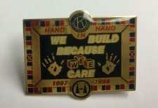 Kiwanis International We Build Because Wee Care Pin 1997-98 Collectible Lapel&nbsp;