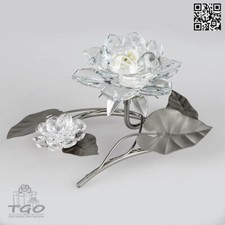 Formano Teelichthalter Leuchter 1flm. Seerose klar 14cm-636676