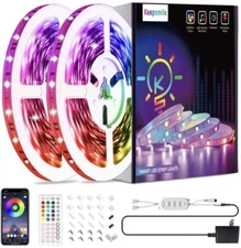 50ft Led Strip Lights Smart Sync Music Led Lights For Home Decorations App Contr