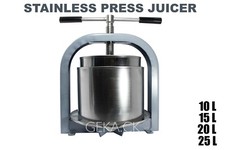 PRESS WINE FRUIT CIDER APPLE CRUSHER JUICER GRAPE STAINLESS MAKER 10/15/20/25 L