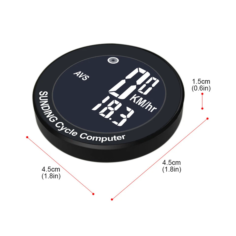Sunding Wireless Bicycle Computer Waterproof Outdoor Bike Speedometer Odometer - Image 2 of 4