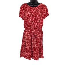 Banana Republic Blouson Dress Women Size M Floral Prairie Cottagecore Fairy Boho