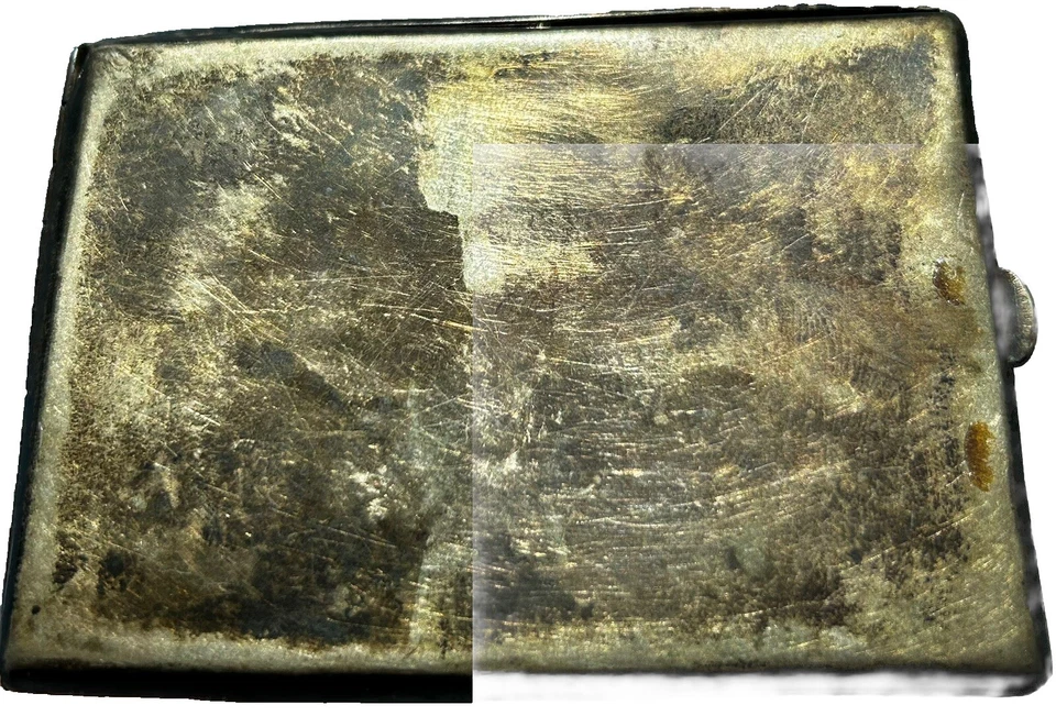 CAJA DE CIGARRILLOS DE PLATA ESTERLINA de México de los años 30 Era Frida Kahlo Foto 3 de 4