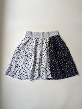 Maeve Anthropologie Size Small Blue White Floral Pattern Flowy Skirt