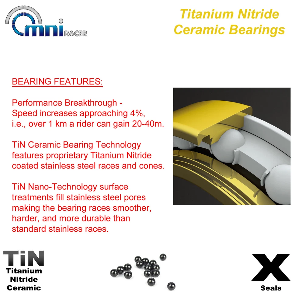 OMNI Racer WORLDS LIGHTEST BB90 Ti CERAMIC Bottom Bracket For TREK Fits SRAM GXP - Image 4 of 4