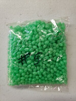 Fishing Lure Beads Green Hard Plastic Saltwater Fishing 1000pcs Size #5