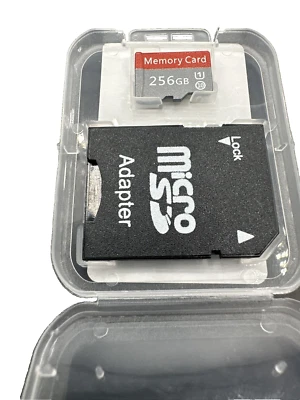 KARJIAJA 256 GB Micro-SD-Karte, High-Speed-Klasse 10 SDXC mit freiem SD-Adapter, entworfe