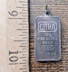 citra 10 gram fine silver pendant rainbow toned