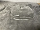 Vtg PYREX Corning Ware Square Clear Glass 9.75" Replacement Lid - A-12-C