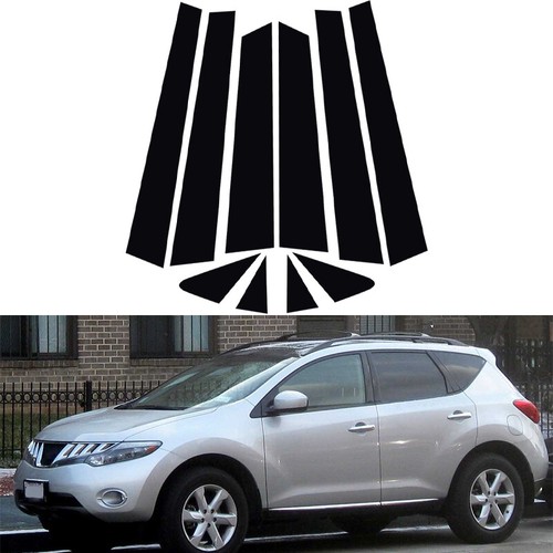 Car For Nissan Murano 2003-08 10pcs Pillar Posts Window Trim Door Cover Sticker - Picture 14 of 17
