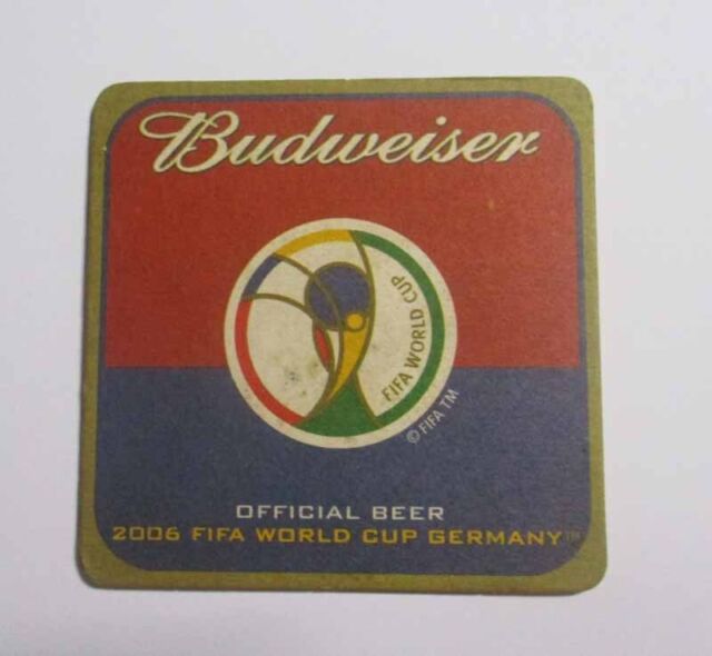 SINGAPORE Beer Mat Coaster BUDWEISER Beer FIFA World Cup 2006 Collect Football