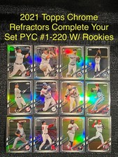 2021 Topps Chrome REFRACTOR Rookie Card You Pick Complete Your Set #1-220