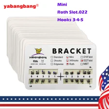 10packs Ortodoncia Dental Brackets Mini Roth Slot.022 3-4-5 Gancho