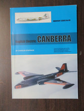 WARPAINT SERIES NO. 60 ENGLISG ELECTRIC CANBERRA BY CHARLES STAFRACE PLANES TPB
