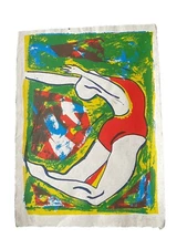 KIP GRESHAM 1951-2024 Limited Edition SCREENPRINT The Gymnast 16/17