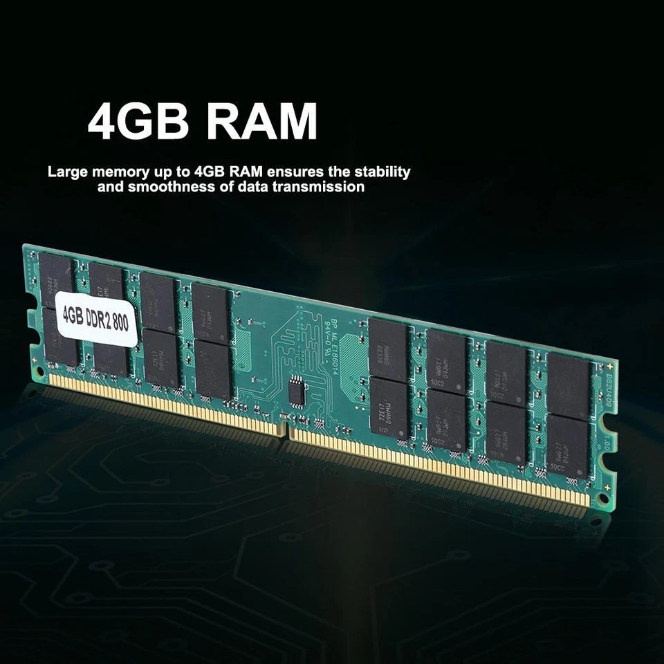1/2/4GB DDR2 533 667 800Mhz PC2-4200/5300/6400 DIMM Desktop Memory RAM For AMD B - Image 3 of 4