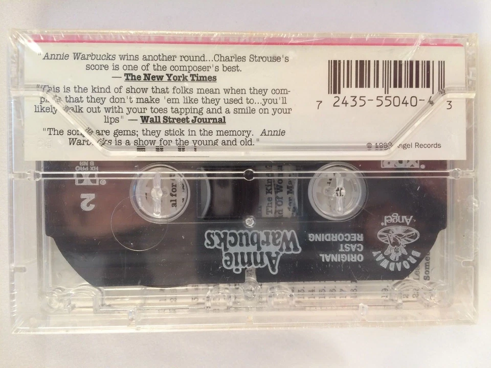 Annie Warbucks Original Cast Recording Album Cassette Tape NEW SEALED  - Image 2 of 4