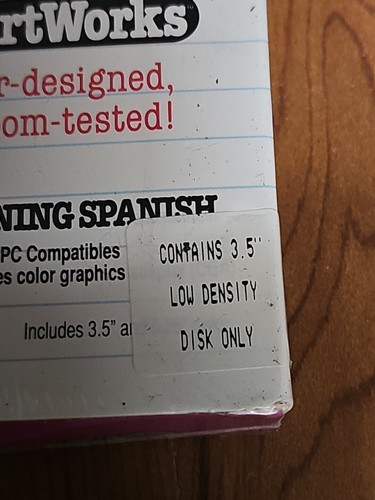 Vintage Smart Works Grade A Spanish IBM Tandy 3.5 Disk - Picture 3 of 7