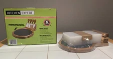 Kitchen Expert Beautiful 6 Piece Cheese Cutting Board Set. In Plastic