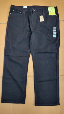 Levi's Flex 541 Athletic Taper Stretch Performance 42x30 Black Jeans 