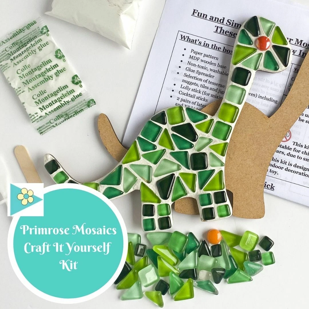 Mosaic Dino Handmade DIY Kit Crafr Gift Gift for Kids 