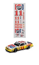  11 Darrell Waltrip Pepsi 1983 1/64 scale decal fits AFX TYCO Lifelike Autoworld