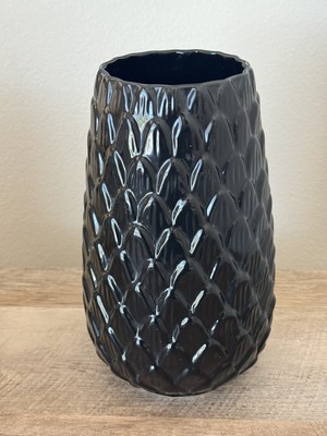 Ikea Vase Black Leaf Tall 10  Elegant Modern Home Decor