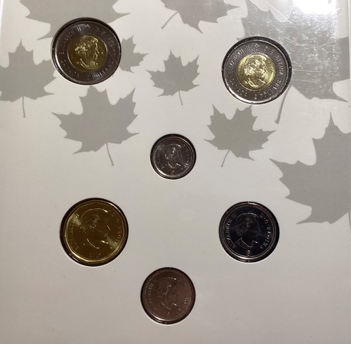 Canada 2018 Remember Armistice Uncirculated 6 Coins Mint set with colored Toonie - Picture 3 of 4