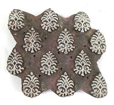 Wooden hand carved Printing Stamp Block for Fabrics Printing ZEFB-529