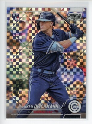 2022 Stadium Club Chrome X-Fractor #92 Greg Deichmann RC Cubs