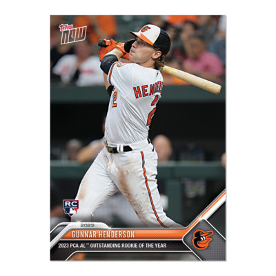 2023 Topps Now Player's Choice Gunnar Henderson PCA-5 -Free Shipping Always!