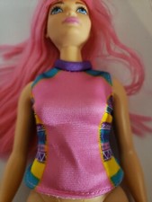 CURVY Barbie PINK  BLUE MULTICOLORED TOP