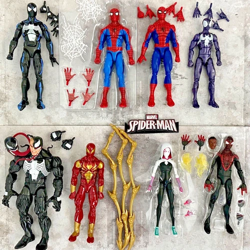 Spider-Man retro Marvel Legends Miles Morales Spiderverse MJ Peter Parker UPICK
