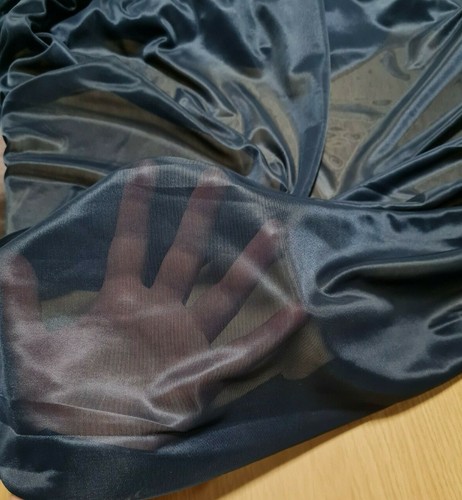 Tela de revestimiento de jersey delgada marina y púrpura elástica 55" de ancho - Imagen 6 de 8