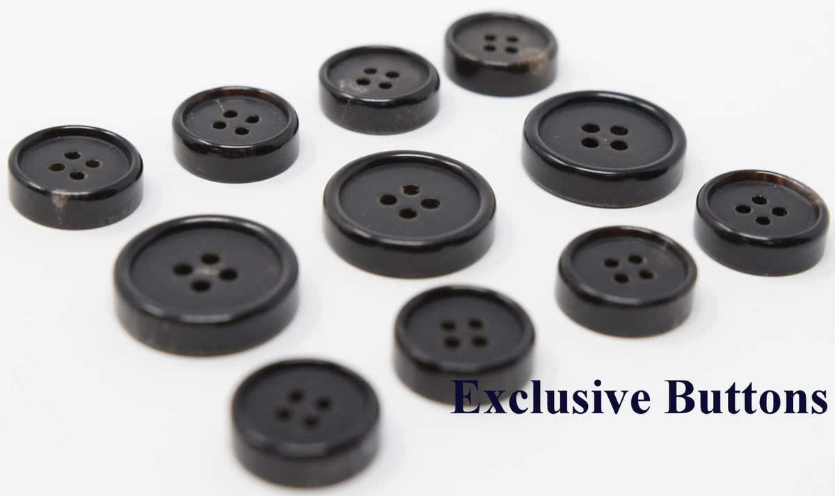 Black Horn Buttons