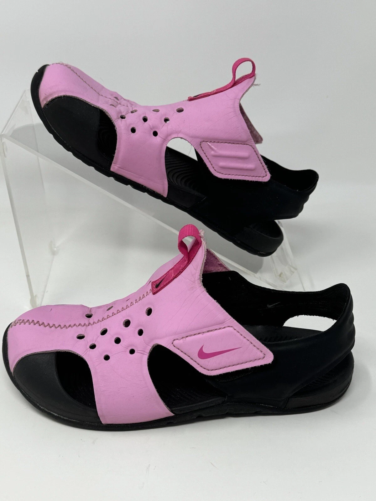 Sandali Nike Sunray Protect 2 2Y rosa neri ragazze ferri d'acqua 943826 602