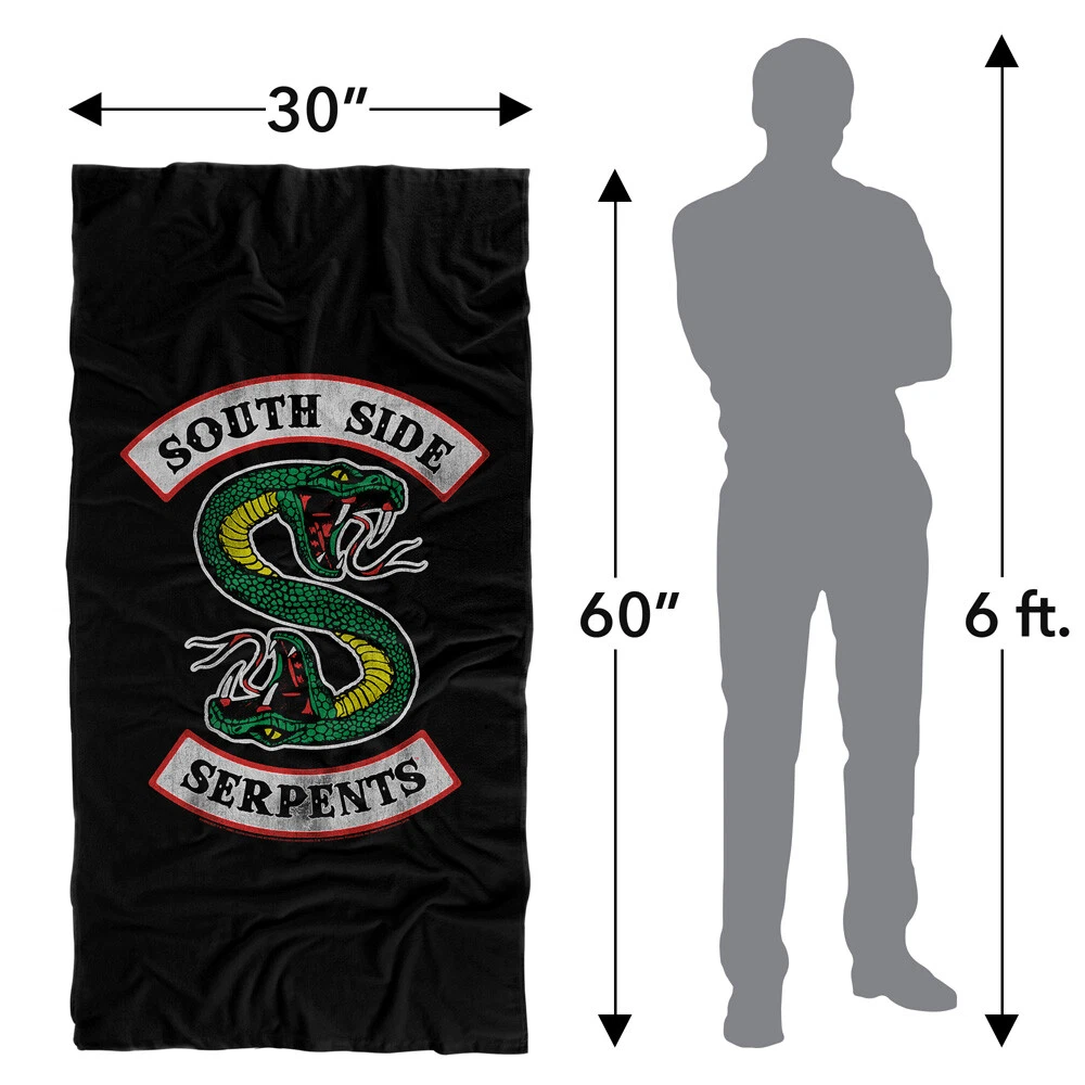 Riverdale South Side Serpent Officially Licensed Beach Towel 30"x60"