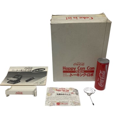 Vintage 1980's Japanese COCA COLA Robot, Happy Can Can, Robo Space