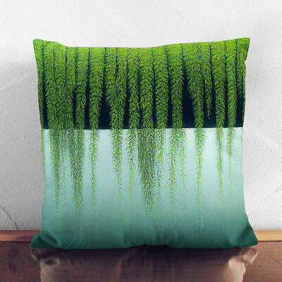 Plump Cushion Sweet Weeping Willow Tree Soft Scatter Throw