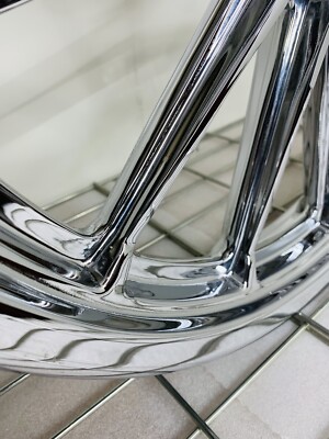 Harley Dyna 2000 Up FXDL LOWRIDER 13 SPOKES 1” Axel Chrome Wheels