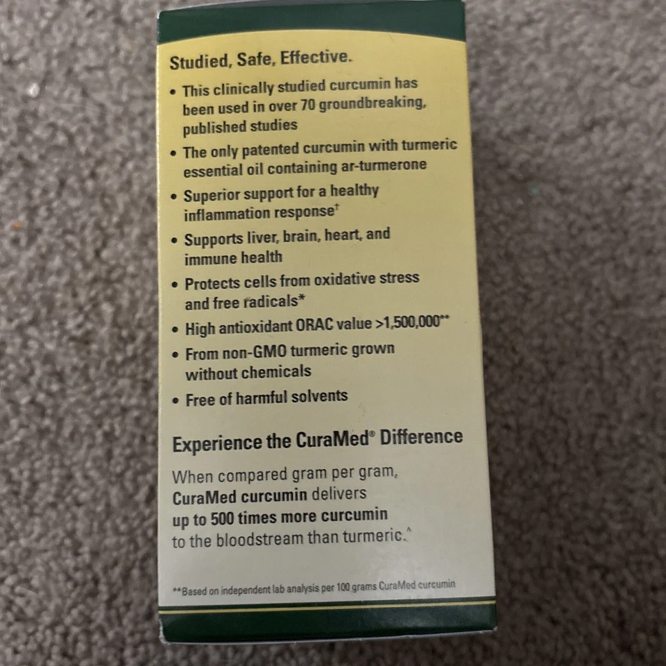 Terry Naturally CuraMed Superior Absorption 750mg Softgels - 120 Count - Image 4 of 4