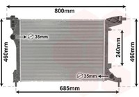 HeizköRper, KüHlung Motor 17012707 VAN Wezel FüR Fiat