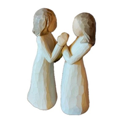 Set Of 2 Willow Tree Figurines ''Sisters By Heart''.  EUC