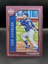 2021 Panini Diamond Kings #136 Zach McKinstry Framed Plum RC